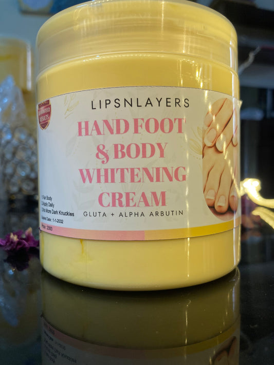 LipsnLayers Hand Foot & Full Body Whitening Jar